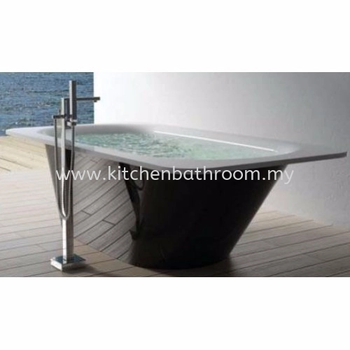 POLYSTONE FREE STANDING LONG BATH TR-BHT-FSB-06329-BK