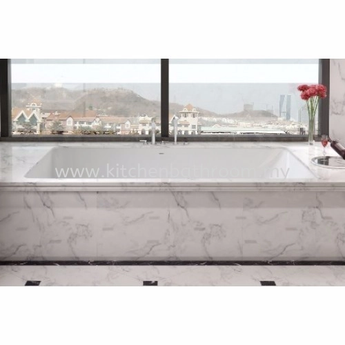 POLYSTONE FREE STANDING LONG BATH TR-BHT-FSB-06334-WW