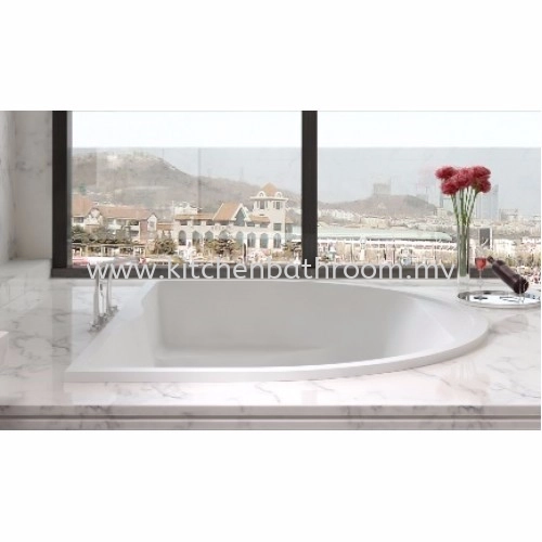 POLYSTONE FREE STANDING LONG BATH TR-BHT-FSB-06336-WW