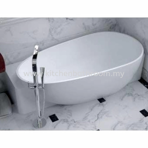 POLYSTONE FREE STANDING LONG BATH TR-BHT-FSB-05112-WW