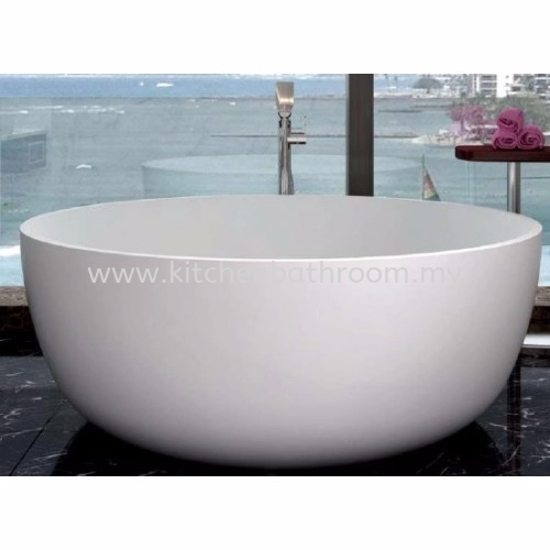 POLYSTONE FREE STANDING LONG BATH TR-BHT-FSB-05117-WW