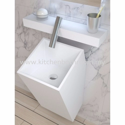 POLYSTONE FREE STANDING BASIN TR-SYW-WHB-05193-WW