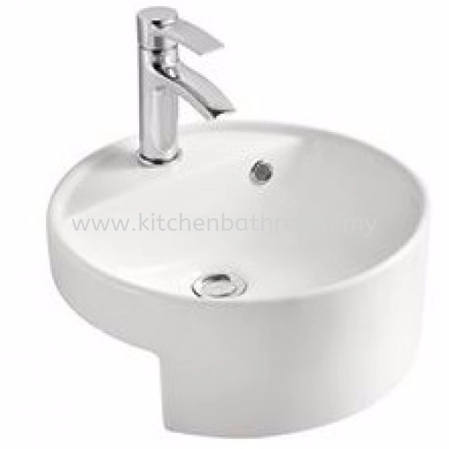 SEMI-RECESSED WASH BASIN A012 / LC-SYW-WHB-09013-WW