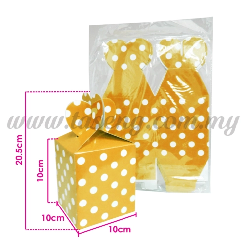 Gift Box Polka Dot - Orange 1pack *10pcs  (BX-GB2-OR)