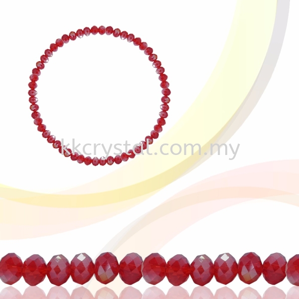 Crystal China, Donut 3mm, B46 Siam AB Donut 03mm  Beads Kuala Lumpur (KL), Malaysia, Selangor, Klang, Kepong Wholesaler, Supplier, Supply, Supplies | K&K Crystal Sdn Bhd