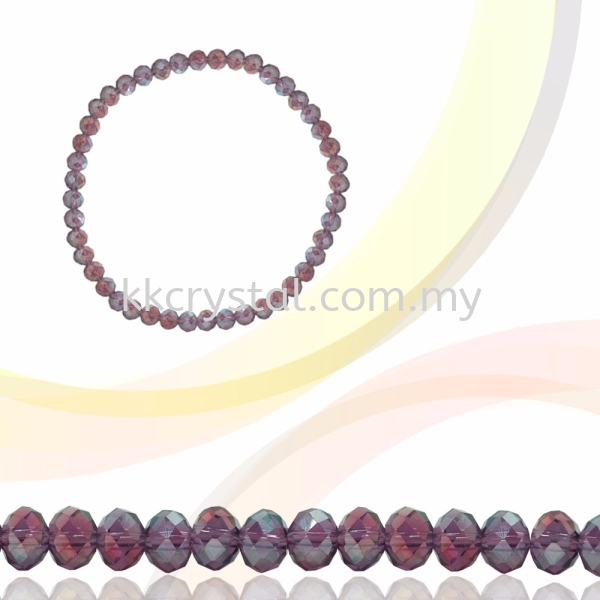 Crystal China, Donut 3mm, B61 Amethyst AB Donut 03mm  Beads Kuala Lumpur (KL), Malaysia, Selangor, Klang, Kepong Wholesaler, Supplier, Supply, Supplies | K&K Crystal Sdn Bhd