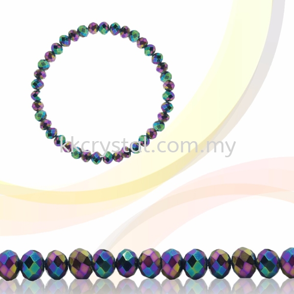 Crystal China, Donut 3mm, B80 Metalic Green Donut 03mm  Beads Kuala Lumpur (KL), Malaysia, Selangor, Klang, Kepong Wholesaler, Supplier, Supply, Supplies | K&K Crystal Sdn Bhd