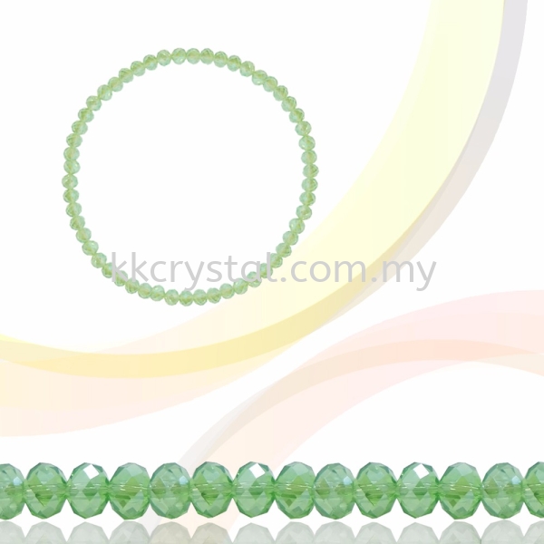 Crystal China, Donut 3mm, B54 Chrysolite AB Donut 03mm Beads Kuala Lumpur (KL), Malaysia, Selangor, Klang, Kepong Wholesaler, Supplier, Supply, Supplies | K&K Crystal Sdn Bhd