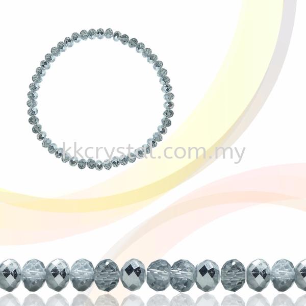 Crystal China, Donut 3mm, B75 Half Silver Donut 03mm  Beads Kuala Lumpur (KL), Malaysia, Selangor, Klang, Kepong Wholesaler, Supplier, Supply, Supplies | K&K Crystal Sdn Bhd