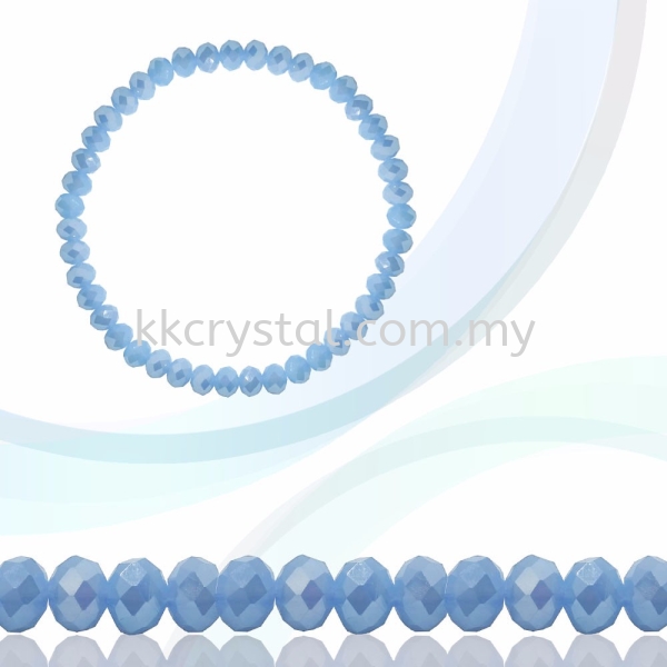 Crystal China, Donut 3mm, B73 Air Blue Opal AB Donut 03mm  Beads Kuala Lumpur (KL), Malaysia, Selangor, Klang, Kepong Wholesaler, Supplier, Supply, Supplies | K&K Crystal Sdn Bhd