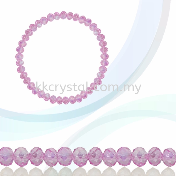 Crystal China, Donut 4mm, B119 Rose AB Donut 04mm Beads Kuala Lumpur (KL), Malaysia, Selangor, Klang, Kepong Wholesaler, Supplier, Supply, Supplies | K&K Crystal Sdn Bhd