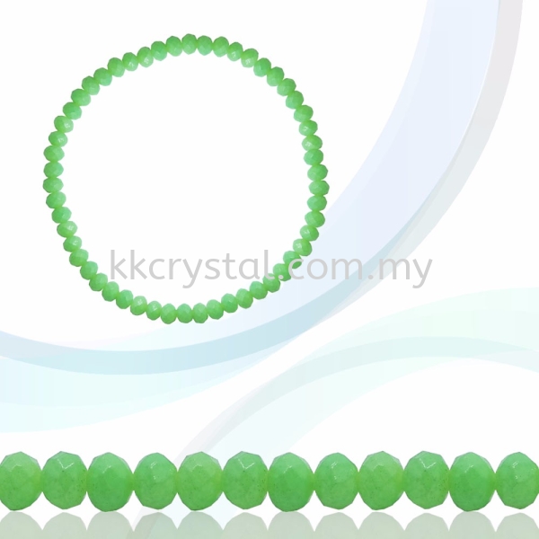 Crystal China, Donut 4mm, B3121 Apple Green Jelly Donut 04mm Beads Kuala Lumpur (KL), Malaysia, Selangor, Klang, Kepong Wholesaler, Supplier, Supply, Supplies | K&K Crystal Sdn Bhd