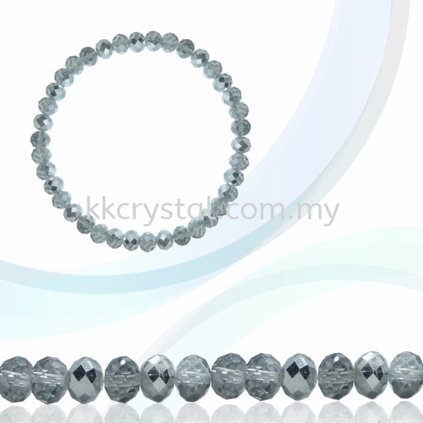 Crystal China, Donut 4mm, B75 Half Silver Donut 04mm Beads Kuala Lumpur (KL), Malaysia, Selangor, Klang, Kepong Wholesaler, Supplier, Supply, Supplies | K&K Crystal Sdn Bhd