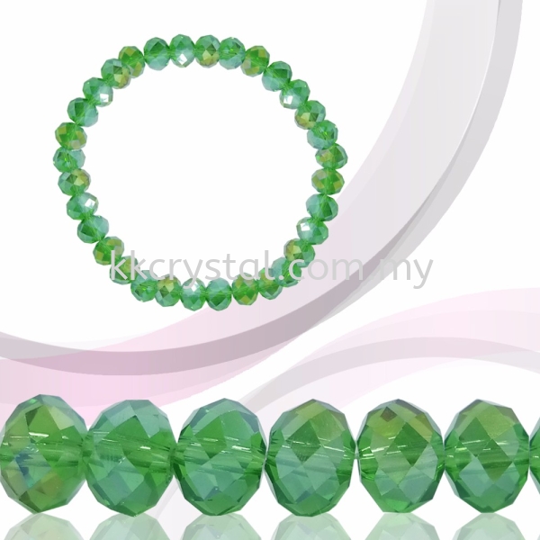 Crystal China, Donut 4mm, B55 Peridot AB Donut 04mm Beads Kuala Lumpur (KL), Malaysia, Selangor, Klang, Kepong Wholesaler, Supplier, Supply, Supplies | K&K Crystal Sdn Bhd