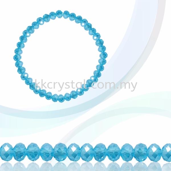 Crystal China, Donut 4mm, B52 Light Aquamarine AB Donut 04mm Beads Kuala Lumpur (KL), Malaysia, Selangor, Klang, Kepong Wholesaler, Supplier, Supply, Supplies | K&K Crystal Sdn Bhd