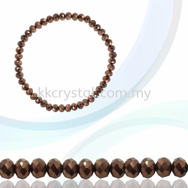 Crystal China, Donut 4mm, B79 Metalic Brown Donut 04mm Beads Kuala Lumpur (KL), Malaysia, Selangor, Klang, Kepong Wholesaler, Supplier, Supply, Supplies | K&K Crystal Sdn Bhd