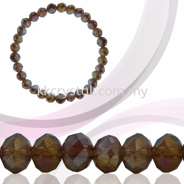 Crystal China, Donut 4mm, B64 Smoked Topaz AB Donut 04mm Beads Kuala Lumpur (KL), Malaysia, Selangor, Klang, Kepong Wholesaler, Supplier, Supply, Supplies | K&K Crystal Sdn Bhd