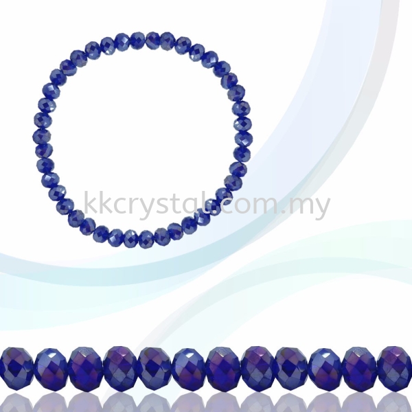 Crystal China, Donut 4mm, B57 Cobalt AB Donut 04mm Beads Kuala Lumpur (KL), Malaysia, Selangor, Klang, Kepong Wholesaler, Supplier, Supply, Supplies | K&K Crystal Sdn Bhd