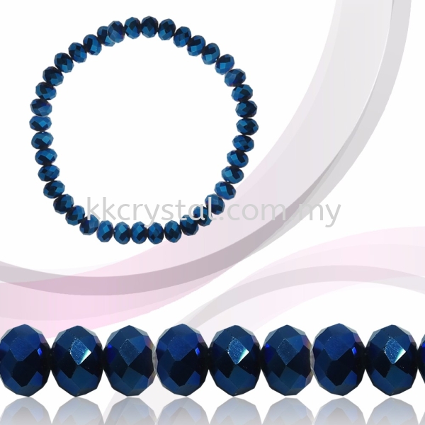 Crystal China, Donut 6mm, B82 Metalic Blue Donut 06mm Beads Kuala Lumpur (KL), Malaysia, Selangor, Klang, Kepong Wholesaler, Supplier, Supply, Supplies | K&K Crystal Sdn Bhd