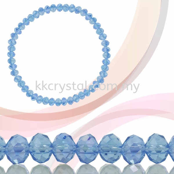 Crystal China, Donut 6mm, B56 Sapphire AB Donut 06mm Beads Kuala Lumpur (KL), Malaysia, Selangor, Klang, Kepong Wholesaler, Supplier, Supply, Supplies | K&K Crystal Sdn Bhd