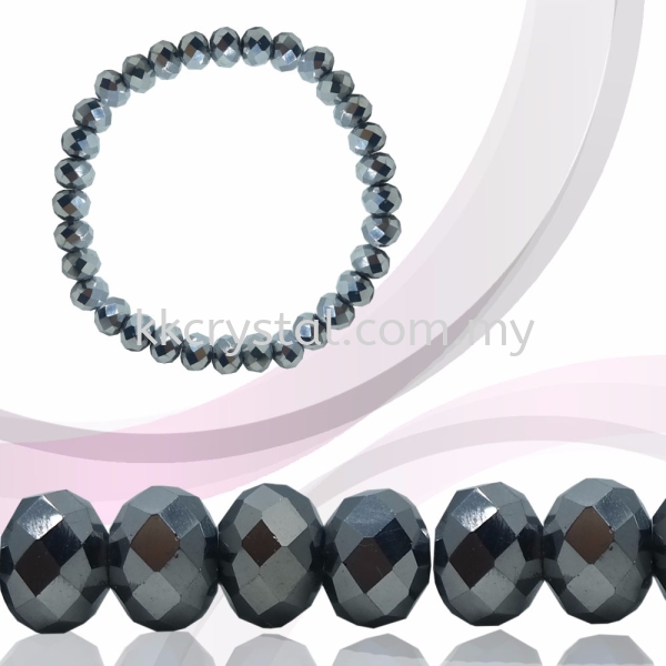 Crystal China, Donut 8mm, B78 Metalic Silver Donut 08mm Beads Kuala Lumpur (KL), Malaysia, Selangor, Klang, Kepong Wholesaler, Supplier, Supply, Supplies | K&K Crystal Sdn Bhd