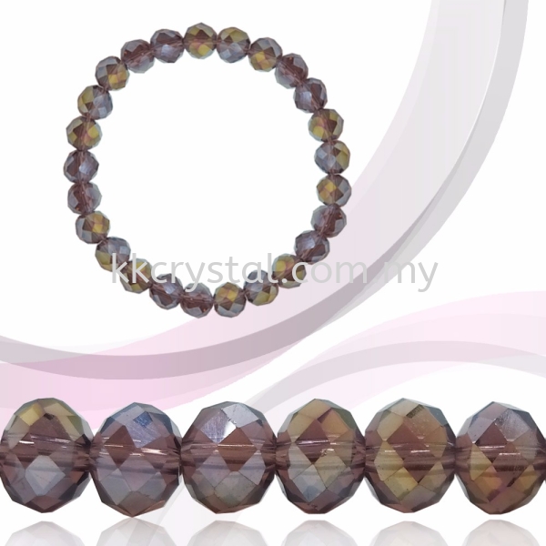 Crystal China, Donut 8mm, B61 Amethyst AB Donut 08mm Beads Kuala Lumpur (KL), Malaysia, Selangor, Klang, Kepong Wholesaler, Supplier, Supply, Supplies | K&K Crystal Sdn Bhd