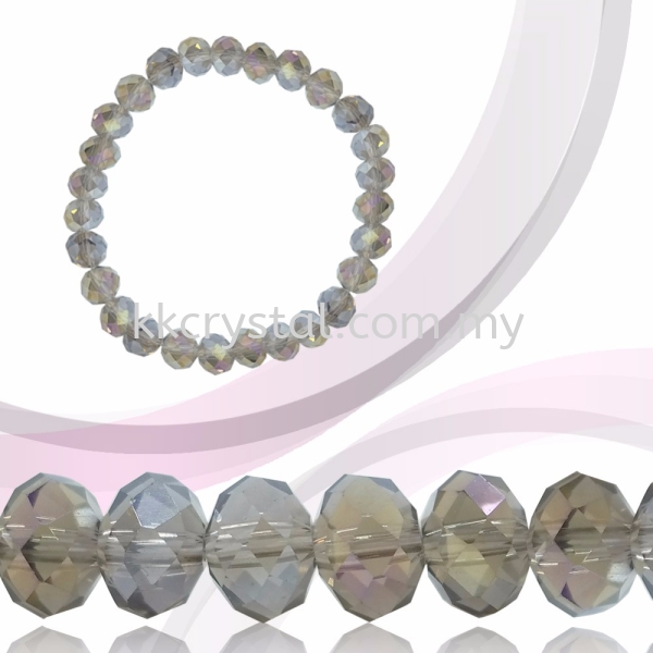 Crystal China, Donut 8mm, B67 Black Diamond AB Donut 08mm Beads Kuala Lumpur (KL), Malaysia, Selangor, Klang, Kepong Wholesaler, Supplier, Supply, Supplies | K&K Crystal Sdn Bhd