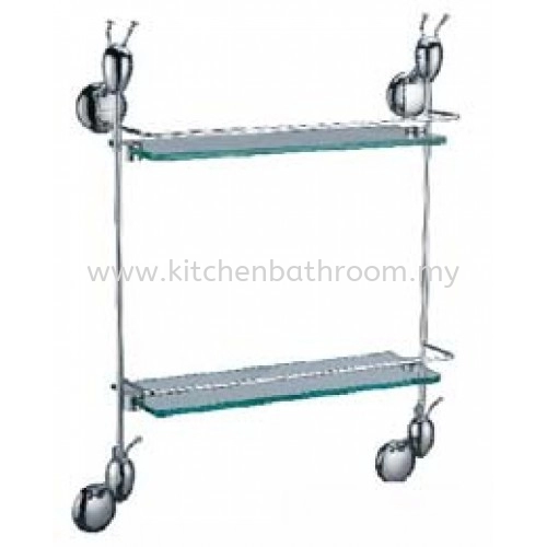 ANTHILL ANTZ SERIES DOUBLE LAYER GLASS SHELF AN111(KA111)-POLISH / AH-BA-GS-00889-PL