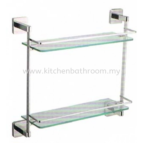 ANTHILL ZENTUX SERIES DOUBLE LAYER GLASS SHELF ZE131(KA131)-POLISH / AH-BA-GS-00965-PL