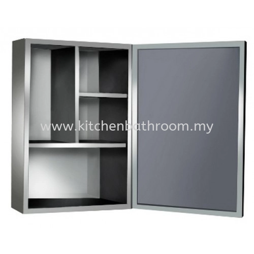 STAINLESS STEEL BLACK FINISHING MIRROR CABINET TR-BA-MC-08623-BK