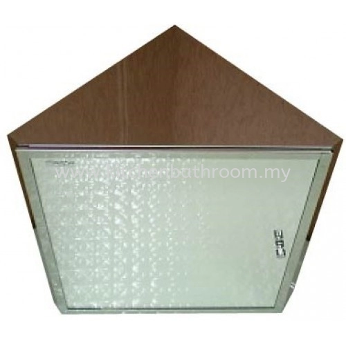 STAINLESS STEEL CORNER MIRROR CABINET B2104 / TR-BA-MC-01364-PL