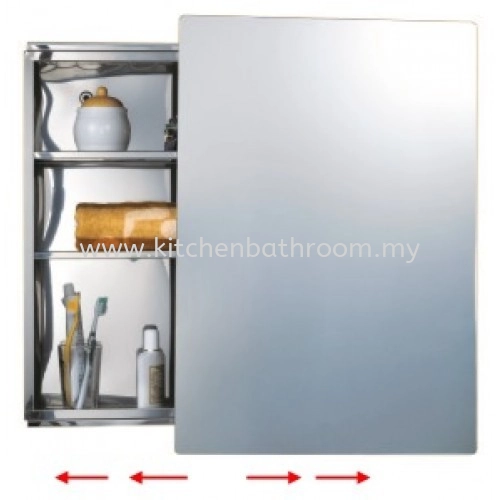 STAINLESS STEEL SLIDING MIRROR CABINET 8120S / TR-BA-MC-04960