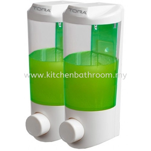 DOUBLE WALL MOUNTED SOAP DISPENSER SD1922W / TR-BA-SPD-07249-WW