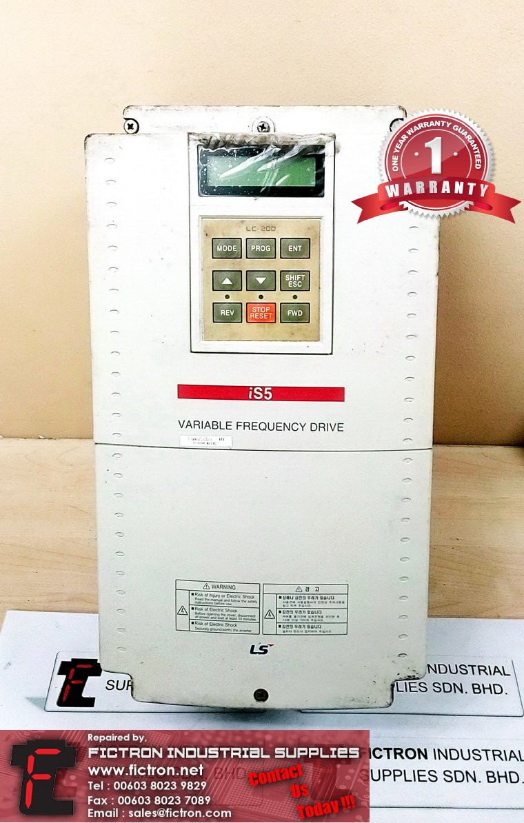 SV075iS5-4N SV075iS54N LS iS5 VARIABLE FREQUENCY DRIVE INVERTER REPAIR IN MALAYSIA 12 MONTHS WARRANTY