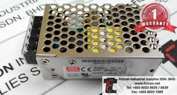 RS-25-12 RS2512 MEAN WELL POWER SUPPLY UNIT REPAIR SERVICE IN MALAYSIA 12 MONTHS WARRANTY MEAN WELL REPAIR Selangor, Malaysia, Penang, Kuala Lumpur (KL), Subang Jaya, Singapore Supplier, Suppliers, Supply, Supplies | Fictron Industrial Supplies Sdn Bhd