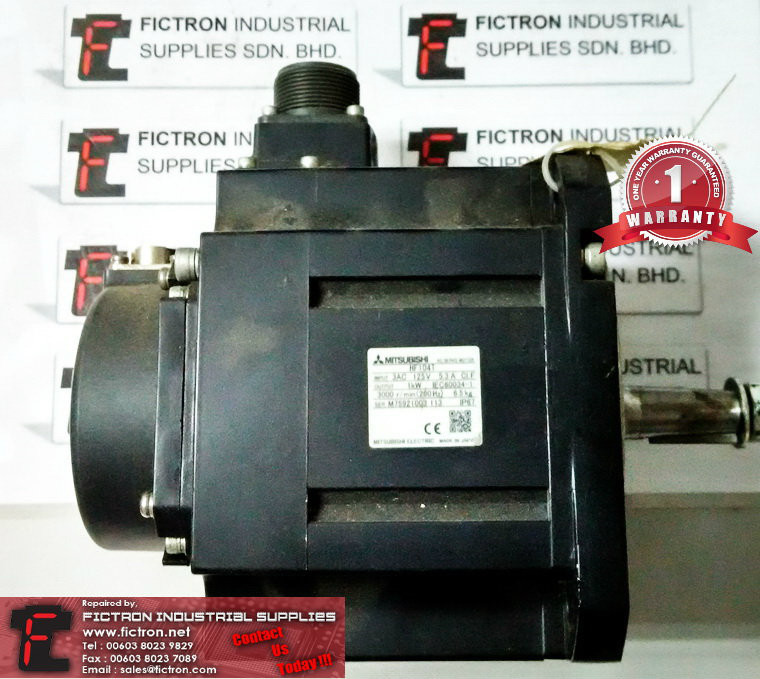 HF104T MITSUBISHI AC SERVO MOTOR REPAIR SERVICE IN MALAYSIA 12 MONTHS WARRANTY