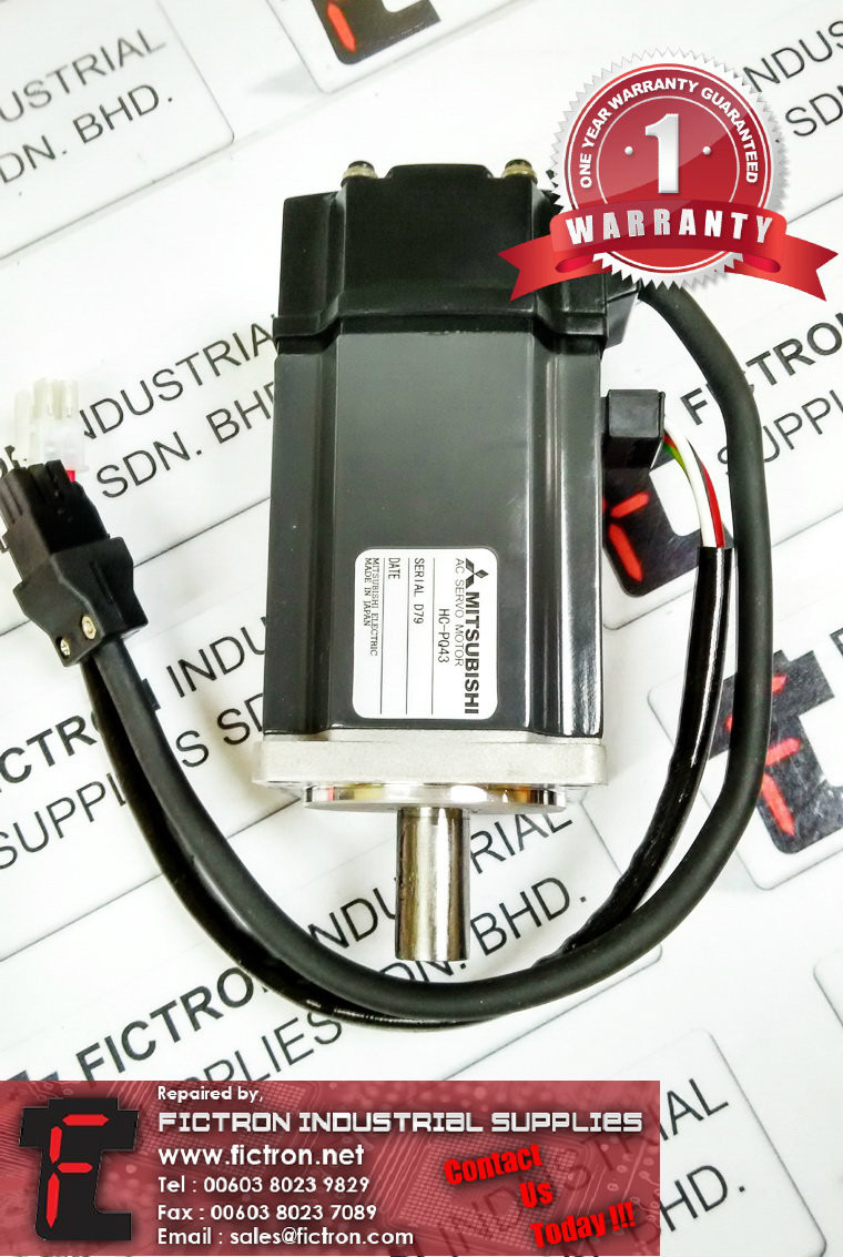 HC-PQ43 HCPQ43 MITSUBISHI AC SERVO MOTOR REPAIR SERVICE IN MALAYSIA 12 MONTHS WARRANTY