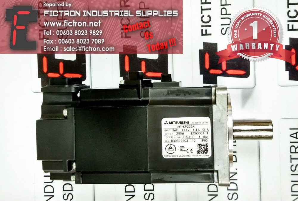 HF-KP23BK HFKP23BK MITSUBISHI AC SERVO MOTOR REPAIR SERVICE IN MALAYSIA 12 MONTHS WARRANTY