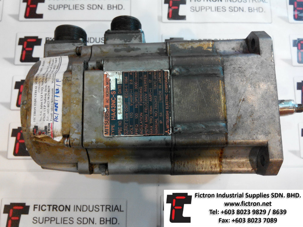 HA43NC-S HA43NCS MITSUBISHI AC SERVO MOTOR REPAIR SERVICE IN MALAYSIA 12 MONTHS WARRANTY