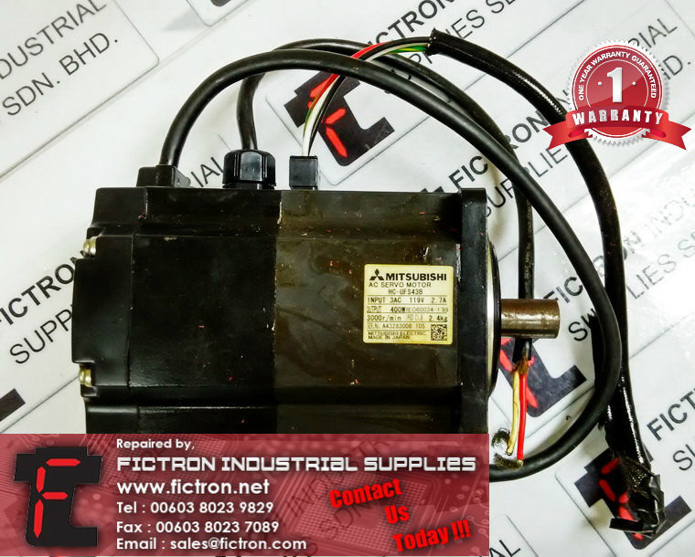 HC-UFS43B HCUFS43B MITSUBISHI AC SERVO MOTOR REPAIR SERVICE IN MALAYSIA 12 MONTHS WARRANTY