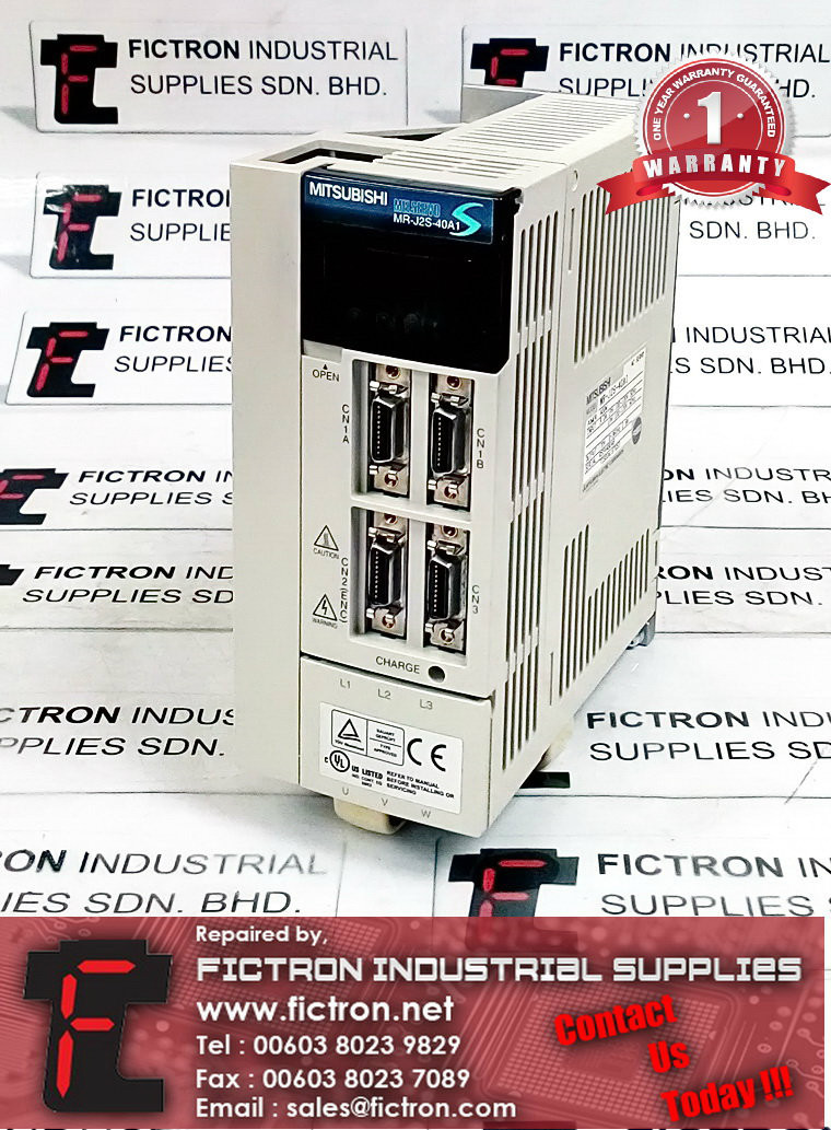 MR-J2S-40A1 MRJ2S40A1 MITSUBISHI AC SERVO DRIVE REPAIR SERVICE IN MALAYSIA 12 MONTHS WARRANTY