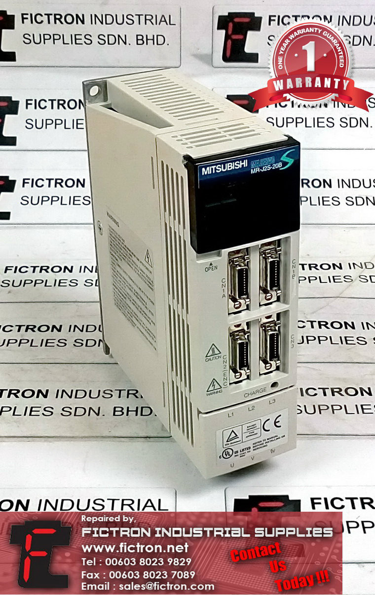 MR-J2S-20B MRJ2S20B MITSUBISHI AC SERVO DRIVE REPAIR SERVICE IN MALAYSIA 12 MONTHS WARRANTY