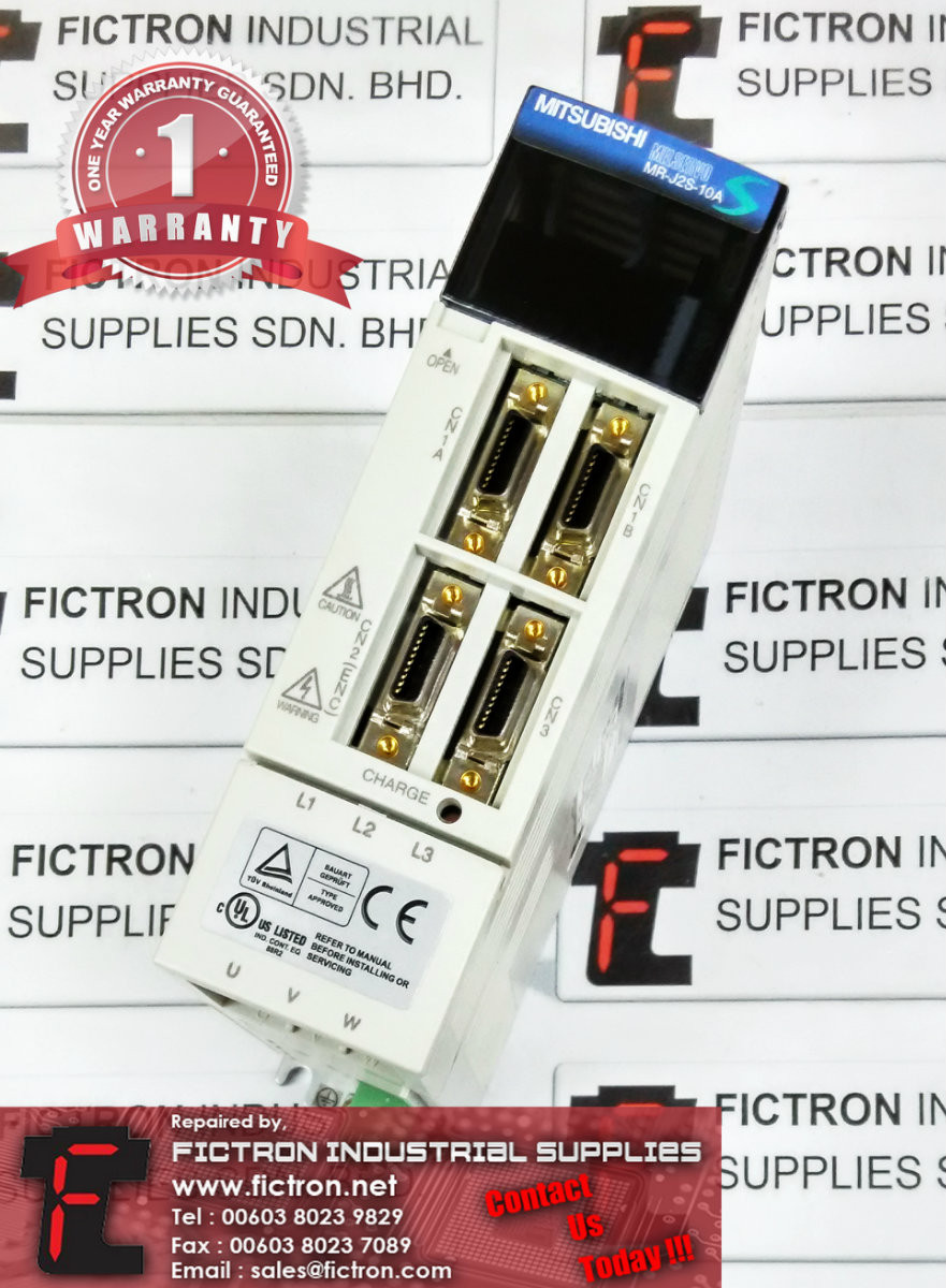 MR-J2S-10A MRJ2S10A MITSUBISHI AC SERVO DRIVE REPAIR SERVICE IN MALAYSIA 12 MONTHS WARRANTY