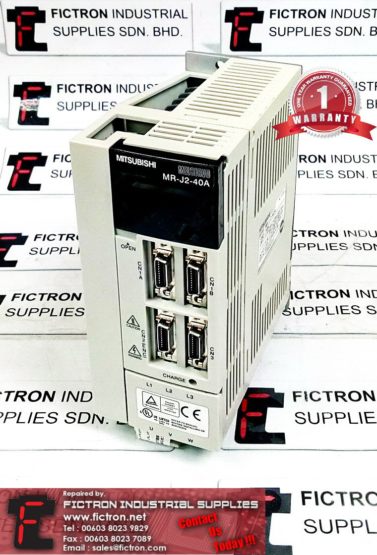 MR-J2-40A MRJ240A MITSUBISHI AC SERVO DRIVE REPAIR SERVICE IN MALAYSIA 12 MONTHS WARRANTY