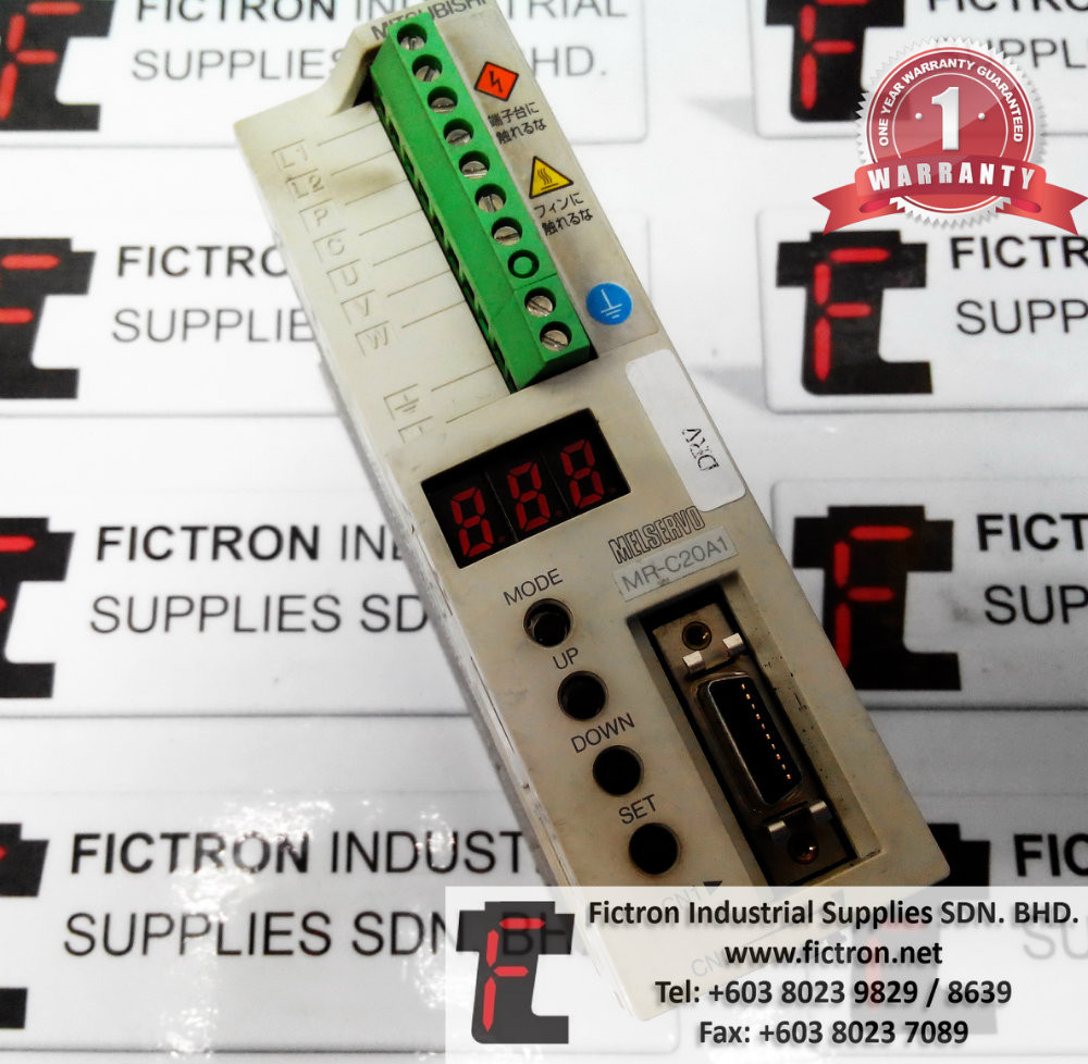 MR-C20A1 MRC20A1 MITSUBISHI AC SERVO DRIVE REPAIR SERVICE IN MALAYSIA 12 MONTHS WARRANTY