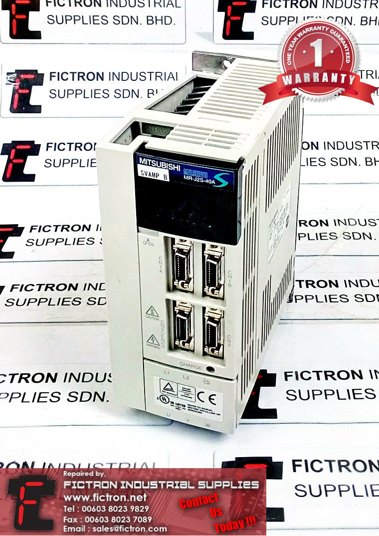 MR-J2S-40A MRJ2S40A MITSUBISHI AC SERVO DRIVE REPAIR SERVICE IN MALAYSIA 12 MONTHS WARRANTY