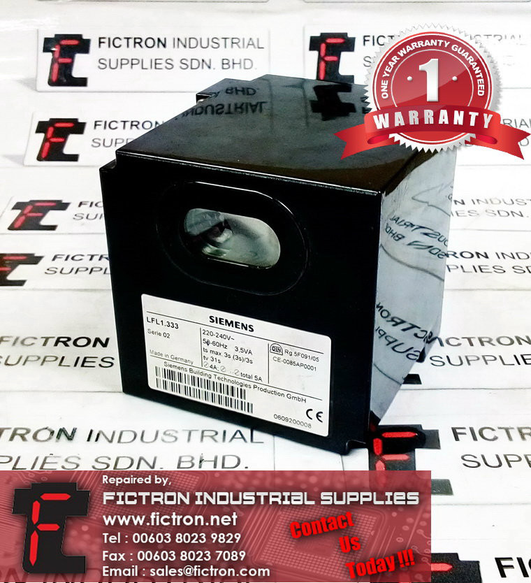 LFL1.333 LFL1333 SIEMENS GAS CONTROLLER REPAIR SERVICE IN MALAYSIA 12 MONTHS WARRANTY