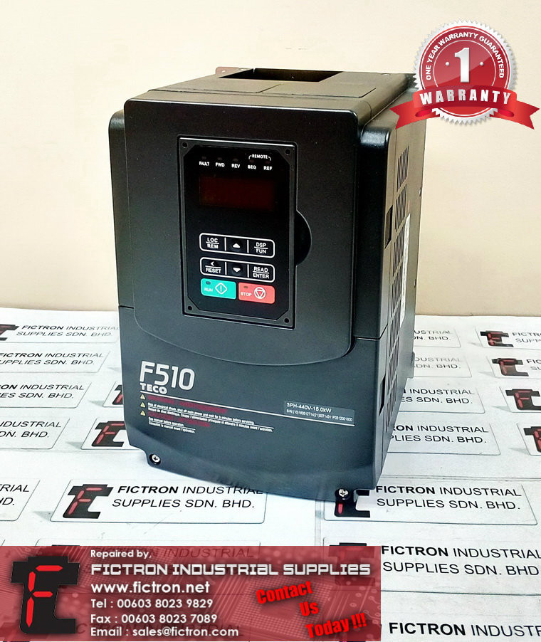 F510-4010-H3 F5104010H3 TECO INVERTER REPAIR SERVICE IN MALAYSIA 12 MONTHS WARRANTY