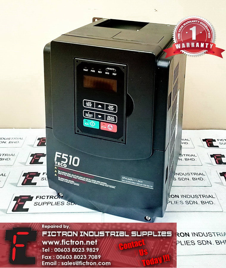 F510-4015-H3 F5104015H3 TECO INVERTER REPAIR SERVICE IN MALAYSIA 12 MONTHS WARRANTY