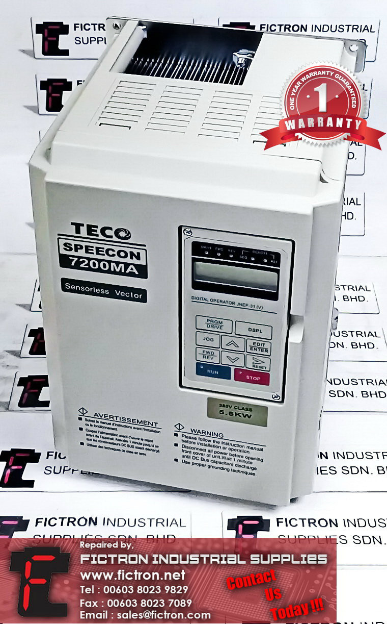 JNTMBGBB7R50AZ TECO SPEECON INVERTER REPAIR SERVICE IN MALAYSIA 12 MONTHS WARRANTY